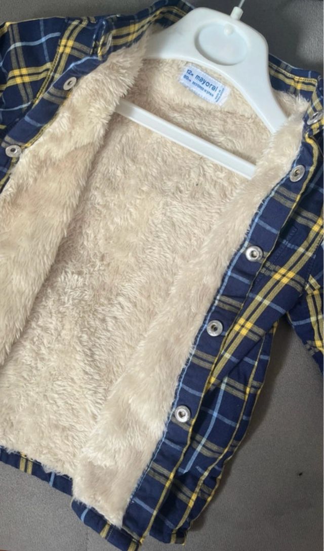 Camisa de cuadros Mayoral con borrego