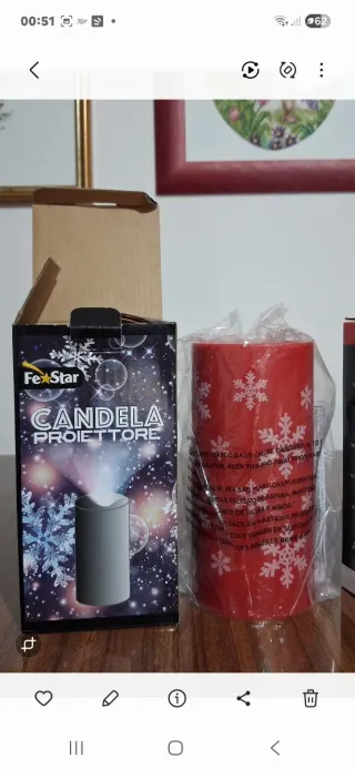 Proiettore Candela Natalizio Fe*Star