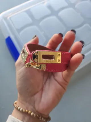 Pulsera Hermès H Fucsia