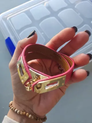 Pulsera Hermès H Fucsia