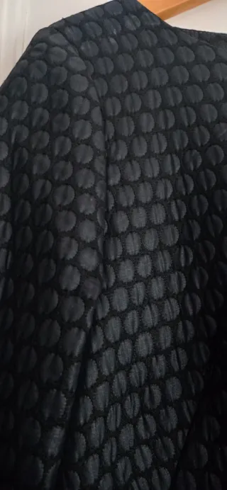 Vestido negro simil piel