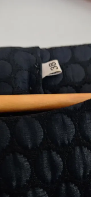 Vestido negro simil piel