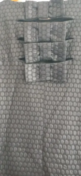 Vestido negro simil piel