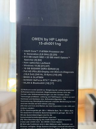 Portátil Gaming Omen