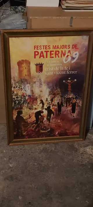 Cartel Fiestas Mayores Paterna Antiguo