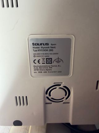 Robot Cocina Mycook Next Taurus