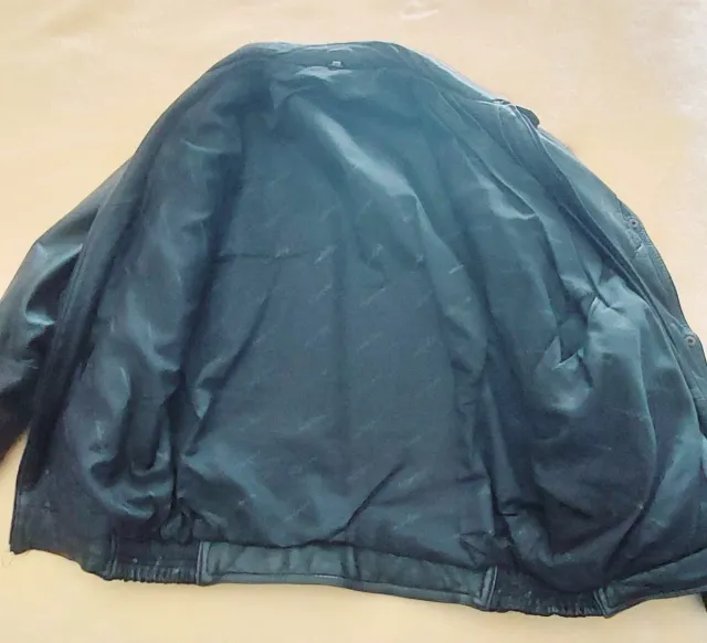 Cazadora de cuero auténtico negra