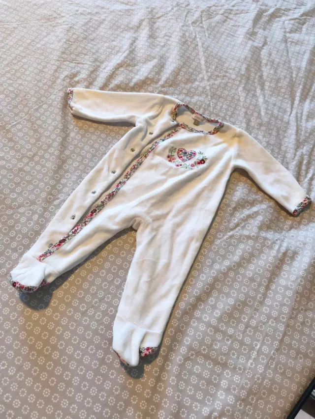 Mameluco bebé 3 meses floral