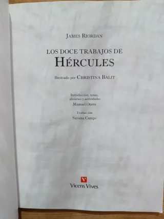 Libro Los doce trabajos de Hércules
