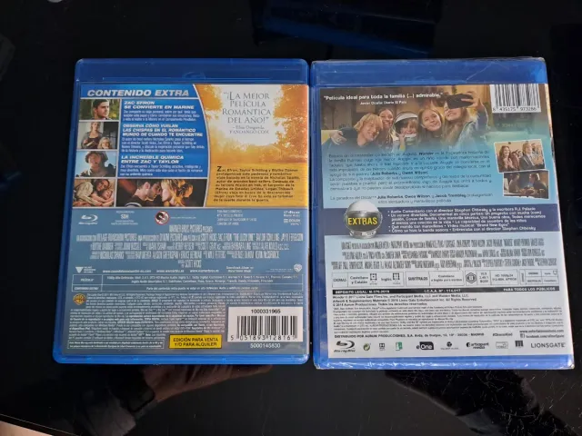 Confezione 2 Blu-ray: Wonder / Cuando te encuentre