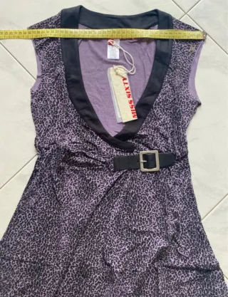 Abito Miss Sixty Tg M Leopardato con Cintura
