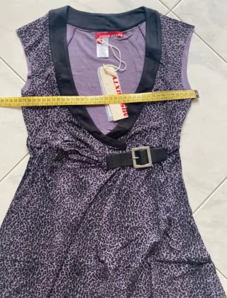 Abito Miss Sixty Tg M Leopardato con Cintura