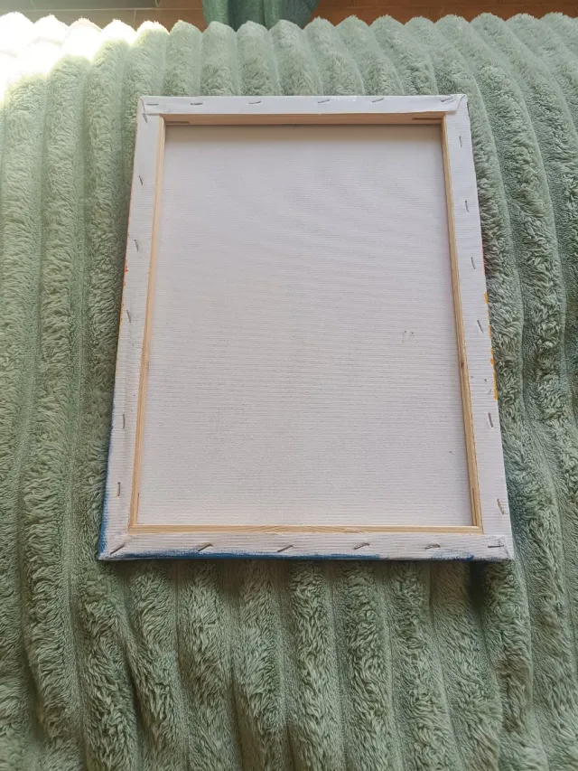 Dipinto acrilico tramonto palme 30x40cm