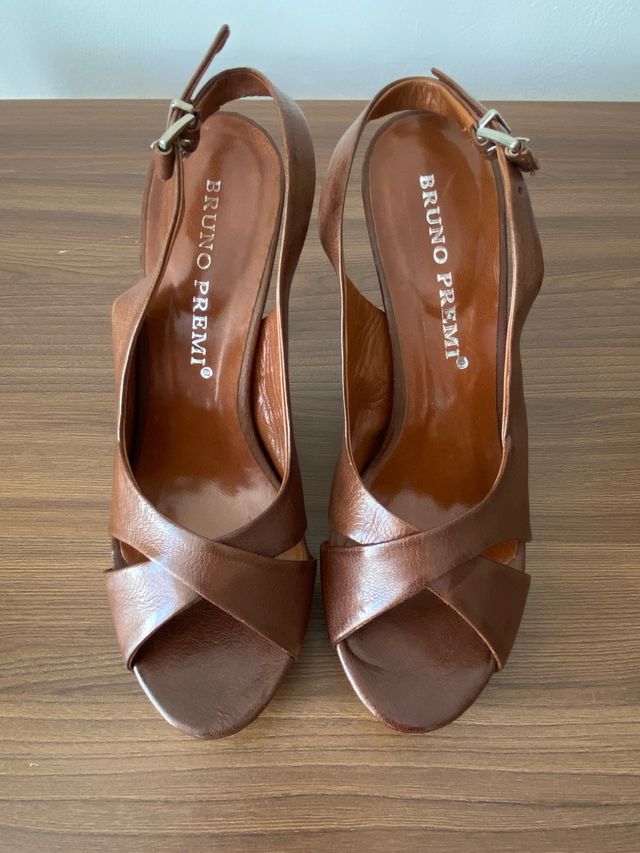 Sandalias Bruno Premi Piel Marrón