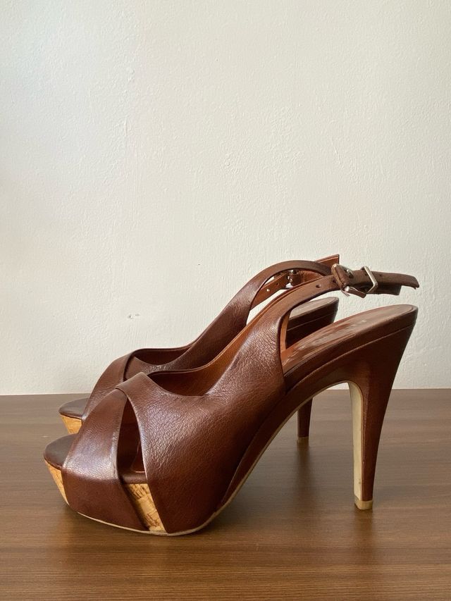 Sandalias Bruno Premi Piel Marrón