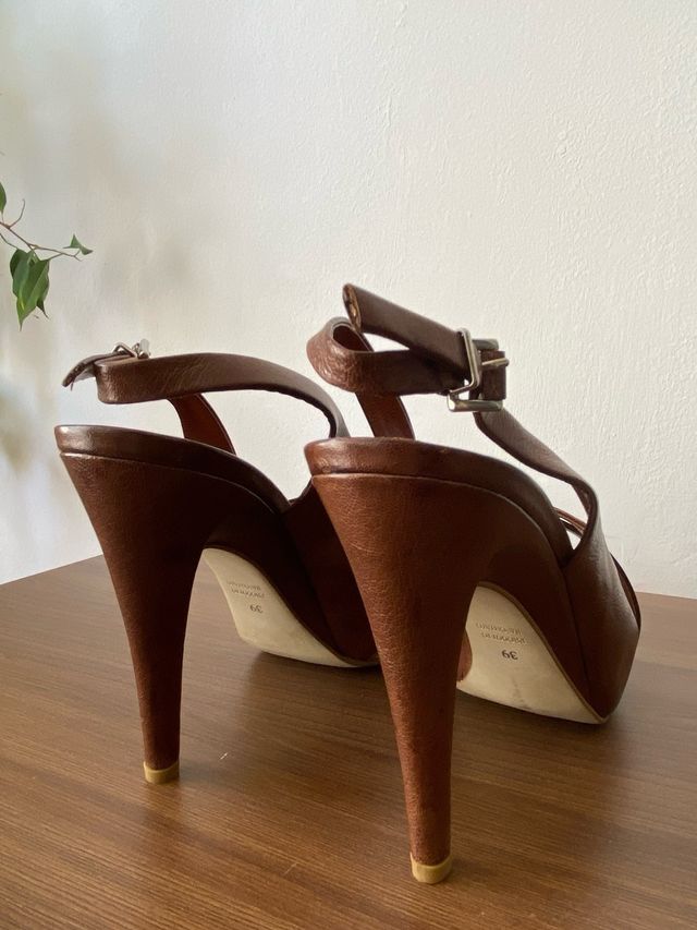 Sandalias Bruno Premi Piel Marrón