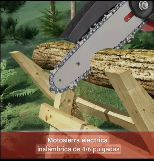 Motosega portatile 4 e 6 pollici 2 batterie