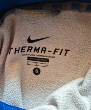 Sudadera Nike Gris con Logo Azul