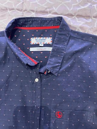 Camisa El Ganso Mujer Azul Estampada