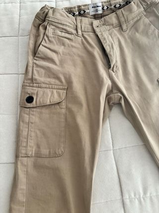 Lote 2 pantalones Zara niño beige/marrón