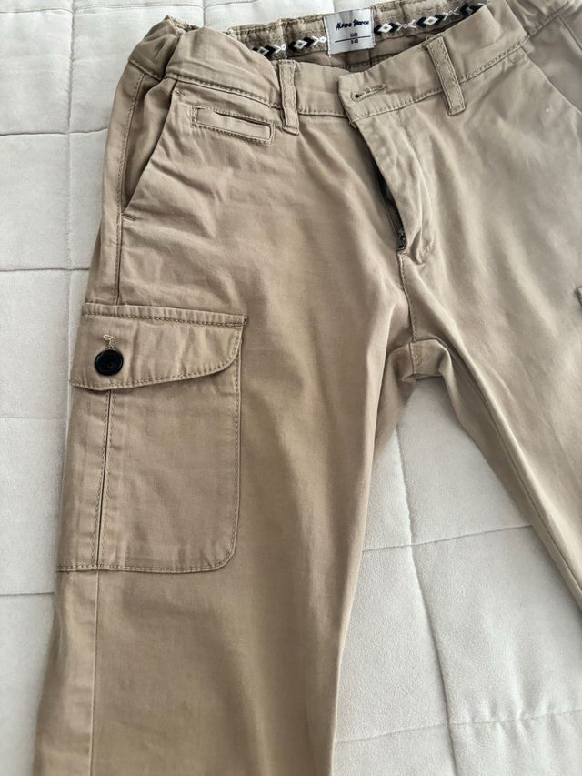 Lote 2 pantalones Zara niño beige/marrón