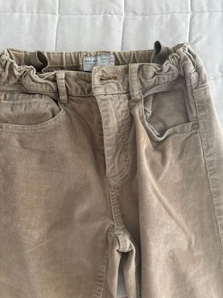 Lote 2 pantalones Zara niño beige/marrón