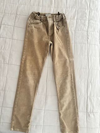 Lote 2 pantalones Zara niño beige/marrón