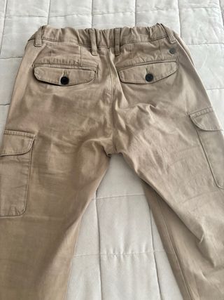 Lote 2 pantalones Zara niño beige/marrón