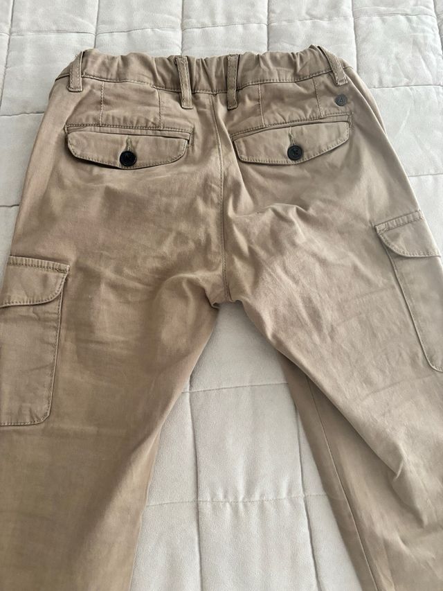Lote 2 pantalones Zara niño beige/marrón