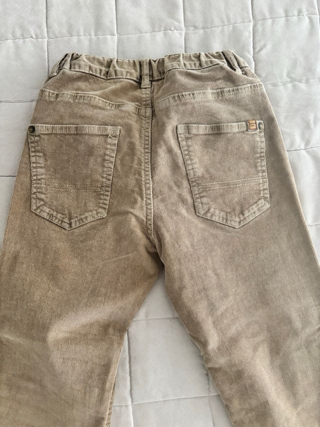 Lote 2 pantalones Zara niño beige/marrón