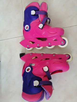 Patines Oxelo niña rosa talla 34-36