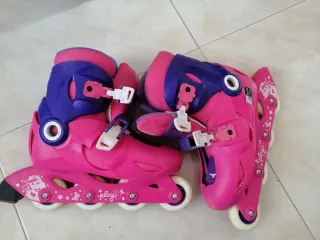 Patines Oxelo niña rosa talla 34-36