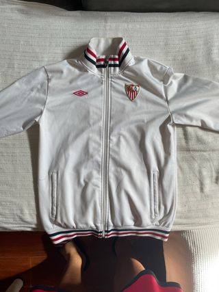 Sudadera Sevilla FC Umbro Blanca