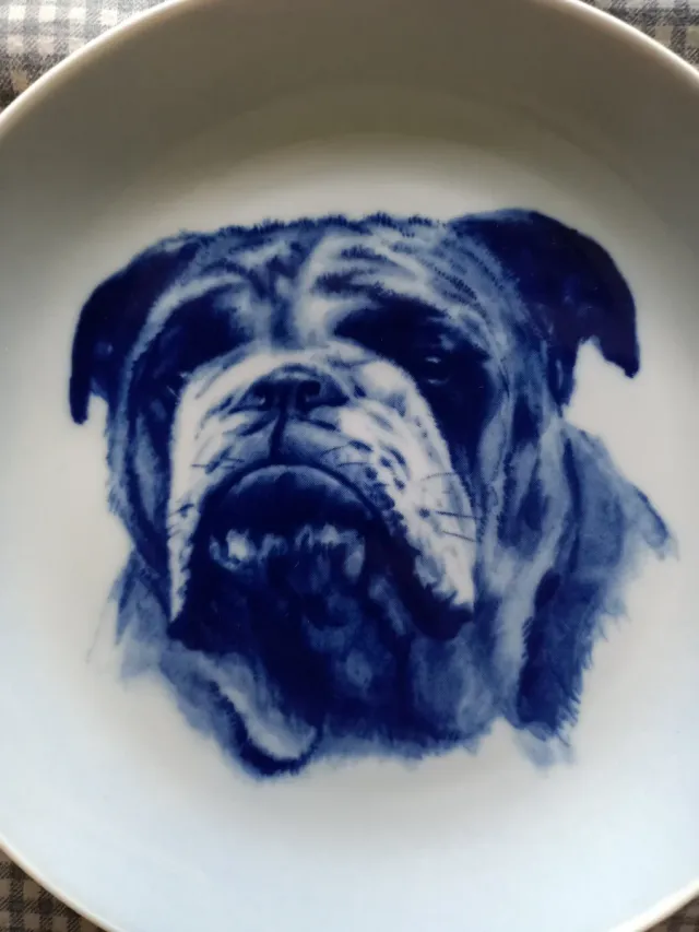 Plato decorativo Bulldog Danés