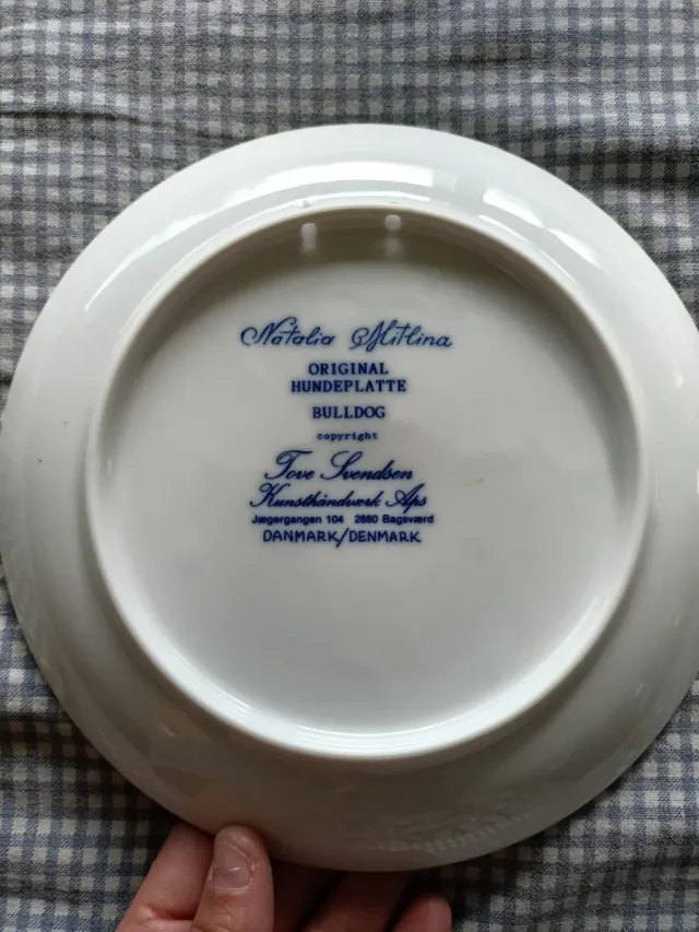 Plato decorativo Bulldog Danés