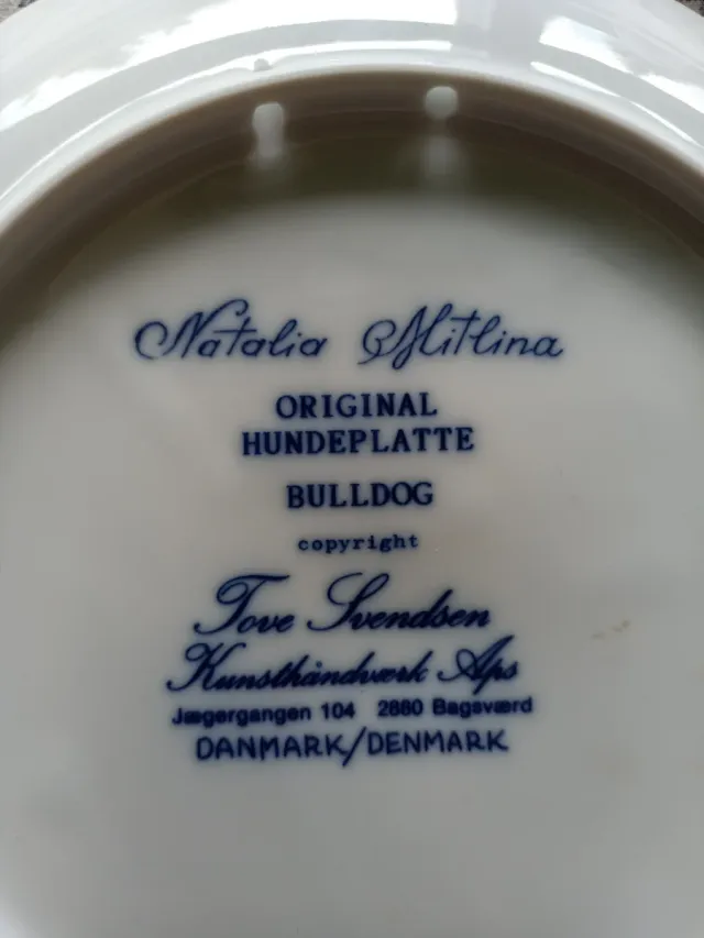 Plato decorativo Bulldog Danés