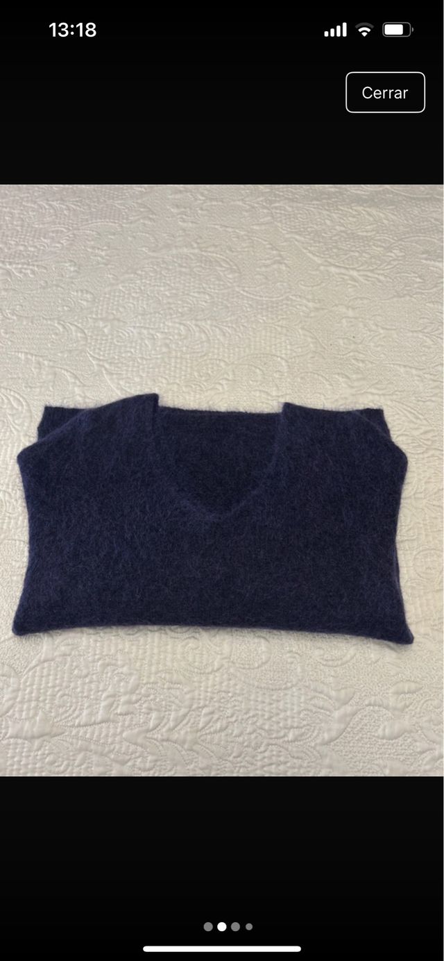 Jersey de Mohair Calentito Talla Única Azul