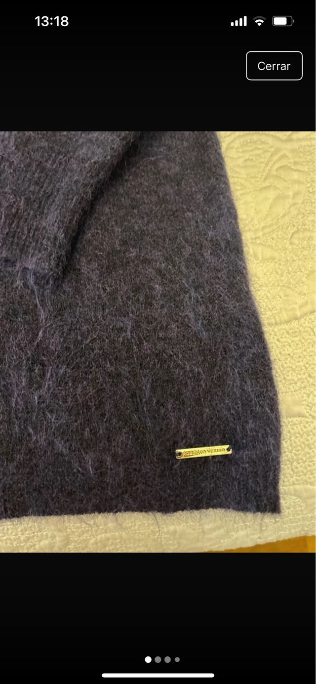 Jersey de Mohair Calentito Talla Única Azul