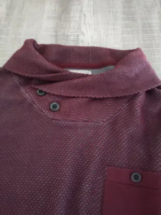 Jersey hombre punto cuello alto