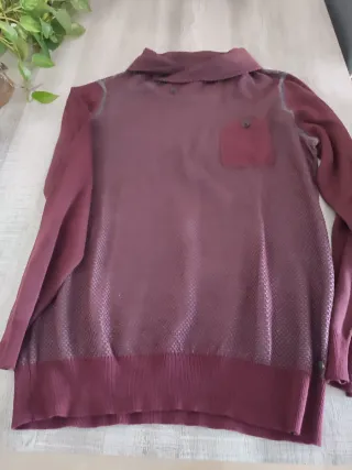 Jersey hombre punto cuello alto