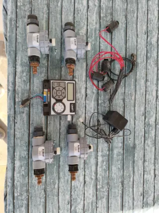 Controlador riego con 4 electroválvulas