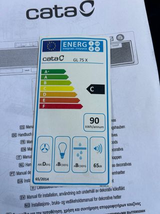 Campana extractora Cata