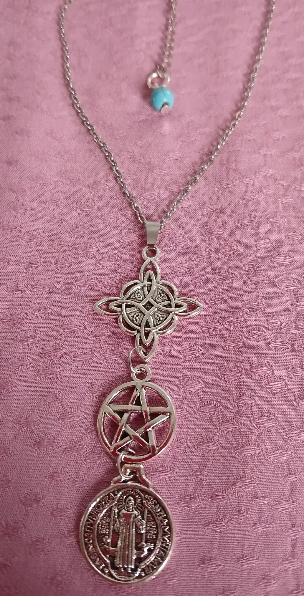 Colgante triple protección y turquesa