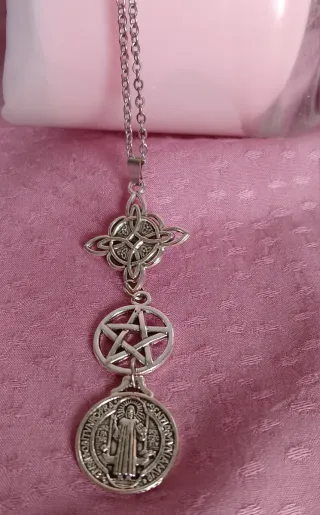 Colgante triple protección y turquesa