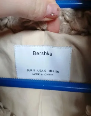 Cazadora pelo rizado beige