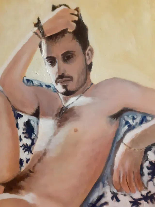 Óleo desnudo masculino