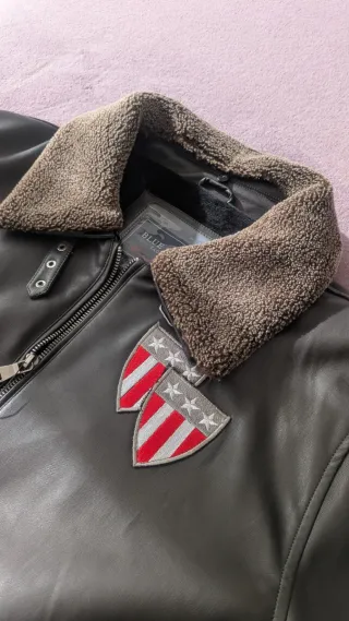 Cazadora Cuero Blue Coast Yachting Talla L.