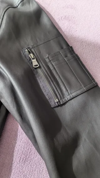 Cazadora Cuero Blue Coast Yachting Talla L.