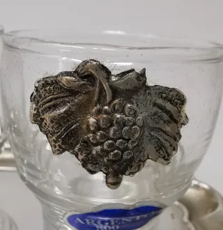 Set 2 Bicchierini liquore Vintage argento