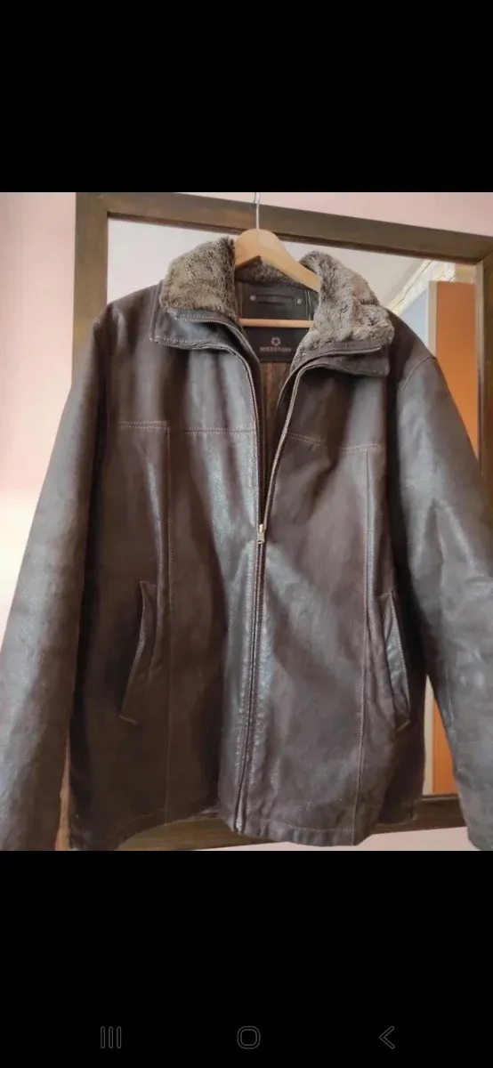 Chaqueta de piel para hombre